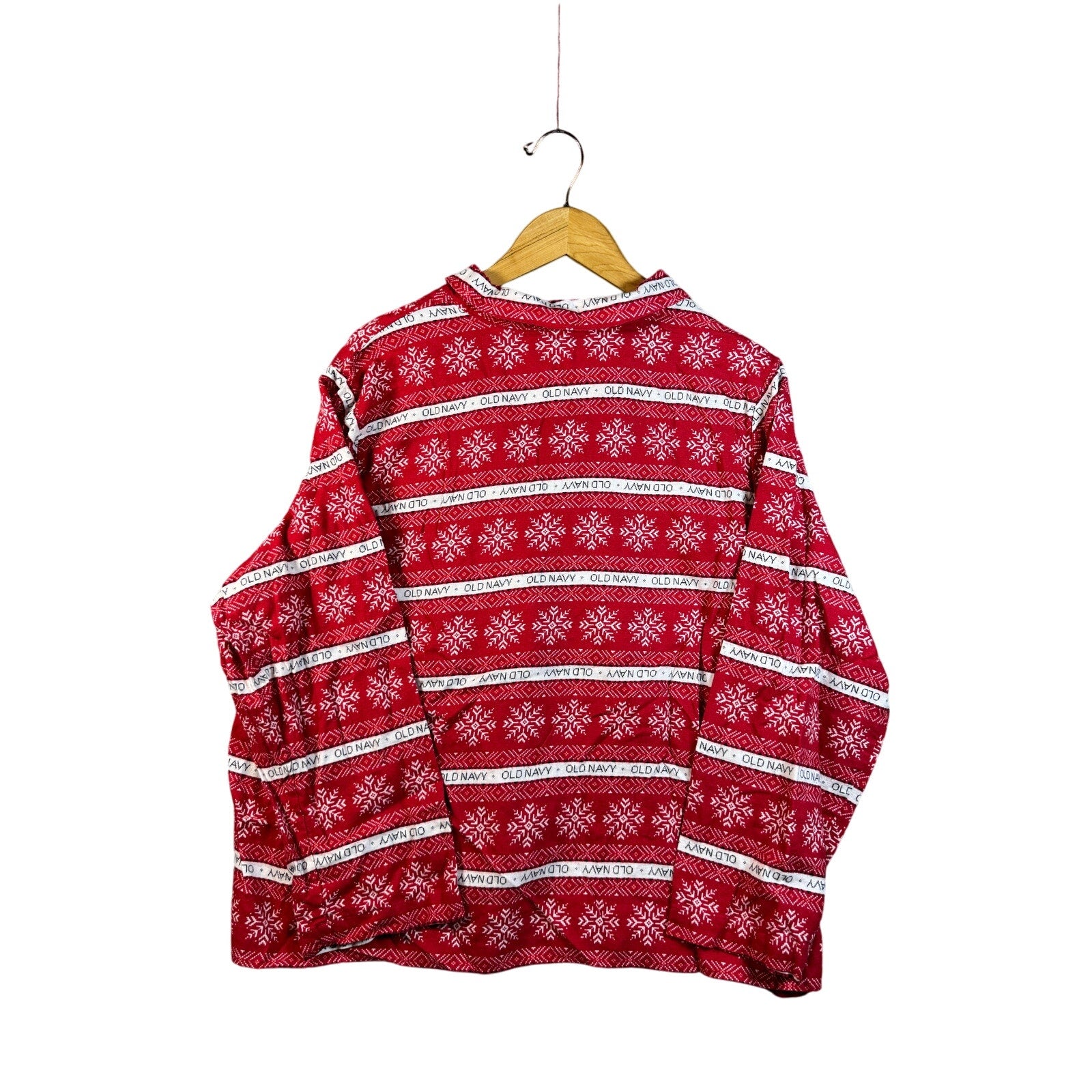 Men’s old navy red and white Christmas button up size XXL