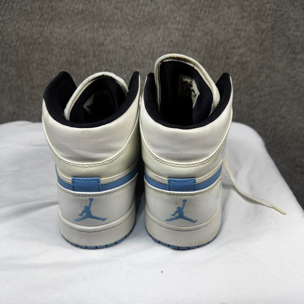 White and blue jordan 1