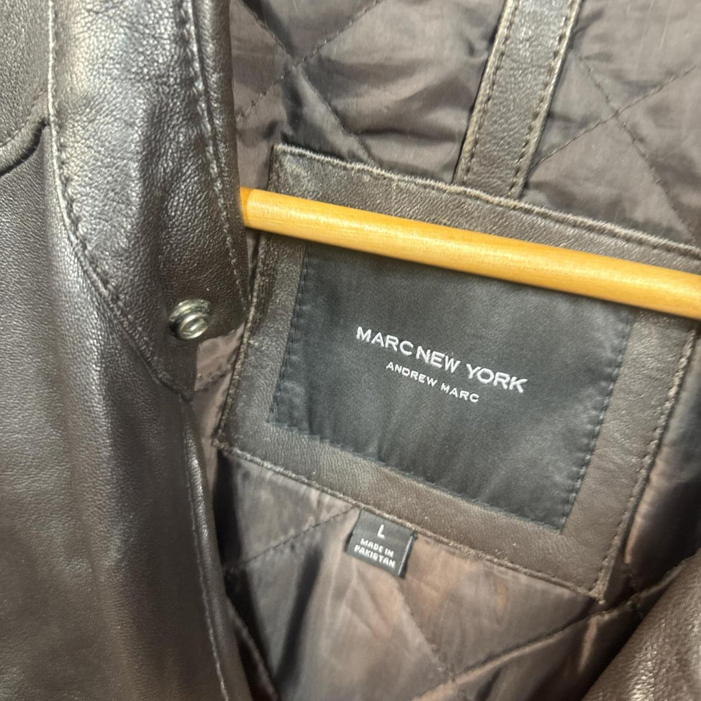 Black genuine leather jacket