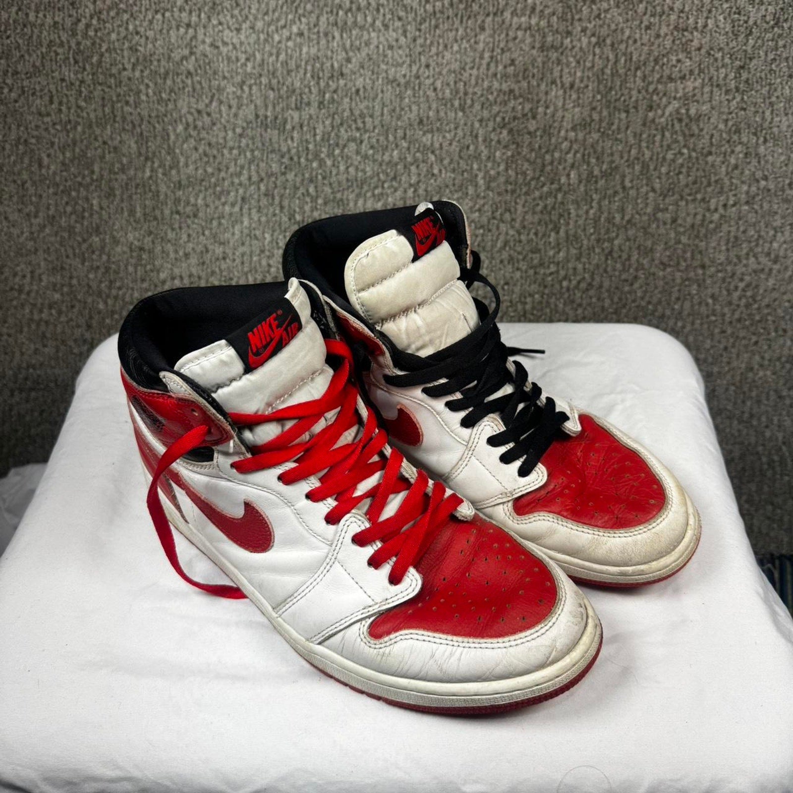 Mens Size 13 Red and white jordan 1