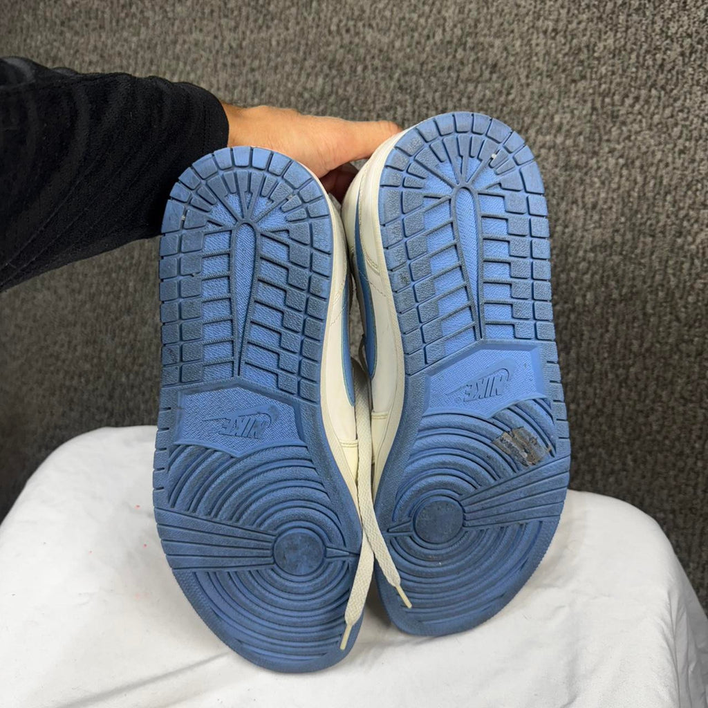 White and blue jordan 1
