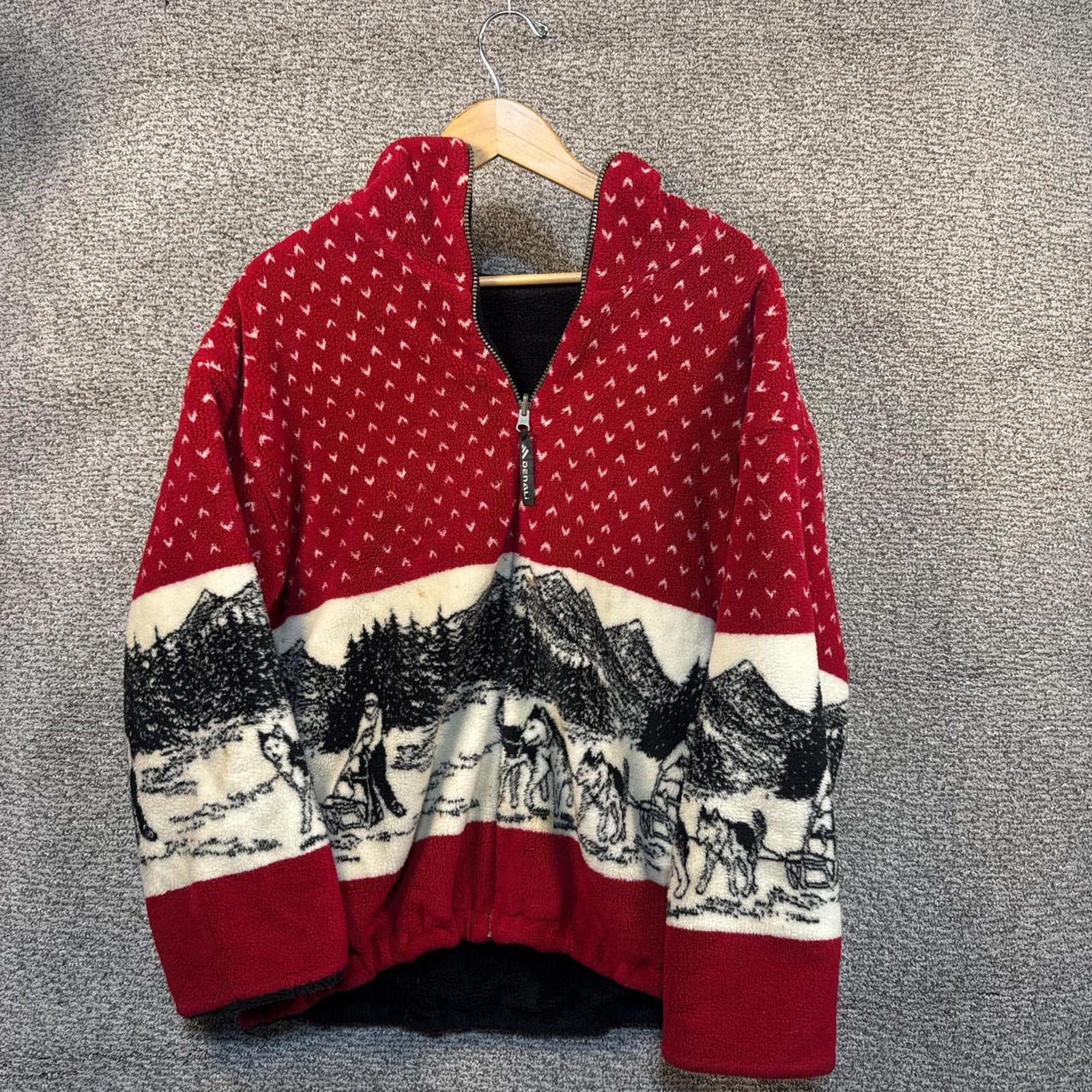 Denali red and white vintage
