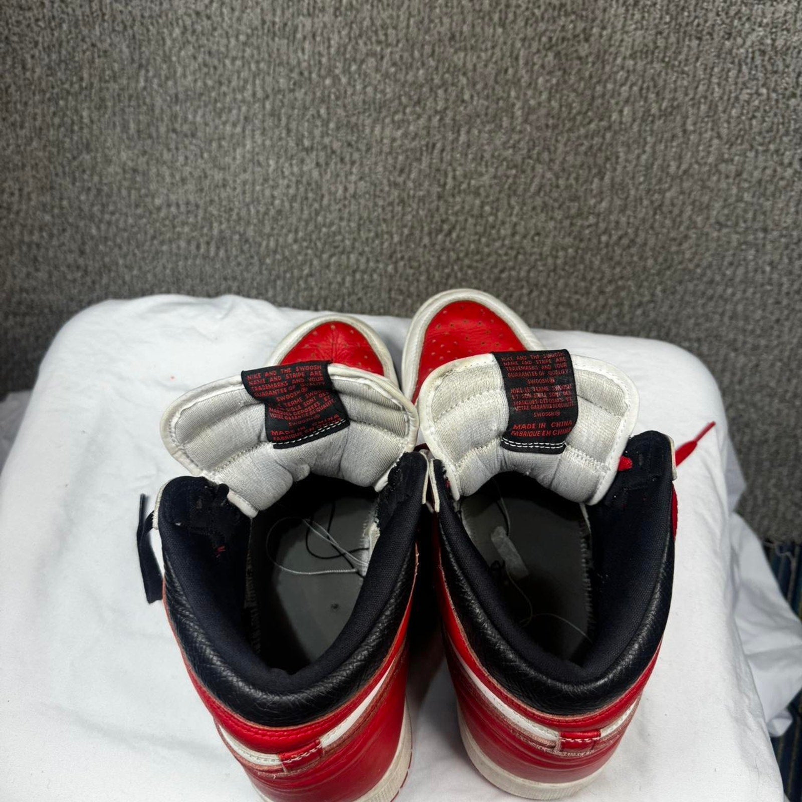 Mens Size 13 Red and white jordan 1