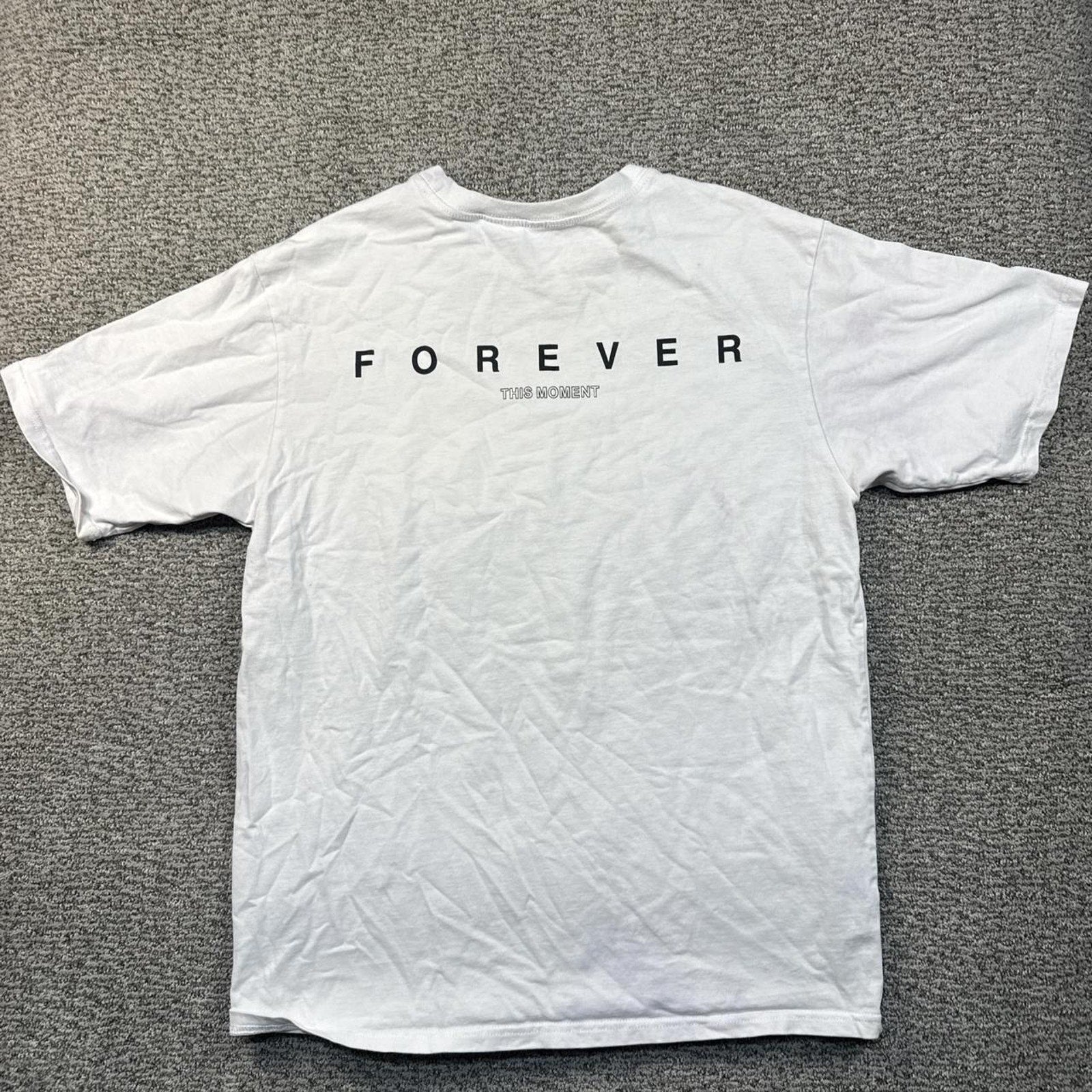 White Balenziaga graphic tee